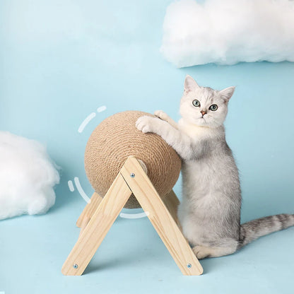 Cat Scratching Ball Toy Kitten Sisal Rope Ball Board Grinding Paws Cats Scratcher Wear-Resistant Pet Furniture Supplies